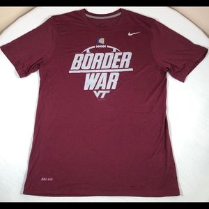 Virginia Tech Hokies Shirt Mens Medium NFL NIKE